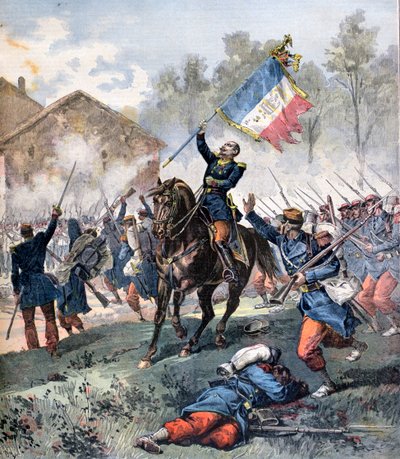 Death of Colonel Malleville, Battle of Solferino, 24th June 1859, 1891 by Henri Meyer