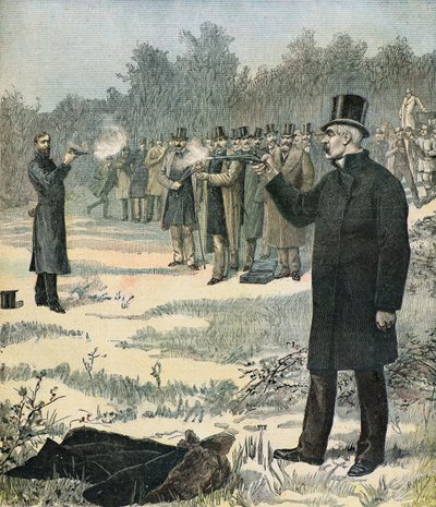 Duel Between Georges Clemenceau and Paul Deroulede by Henri Meyer