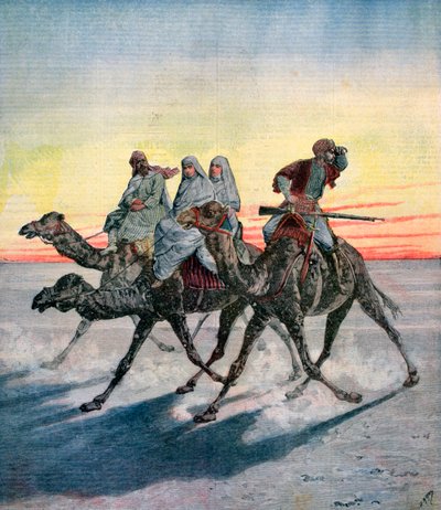 Escape of the Prisoners of the Mahdi, Khartoum, Sudan, 1892 by Henri Meyer