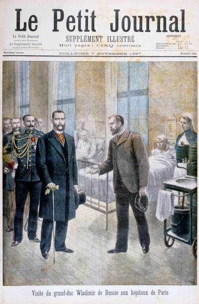 Grand Duke Vladimir of Russia Visiting a Paris Hospital by Henri Meyer