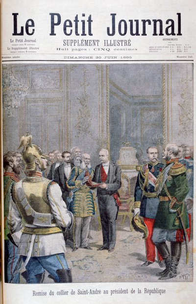 Handing-over of the Collier de Saint André to the President of the Republic, 1895 by Henri Meyer