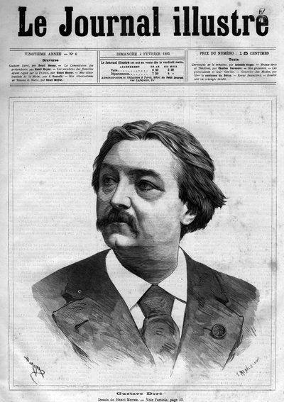 Portrait of Gustave Dore (1832-1883), French Painter and Cartoonist - Cover Page of 