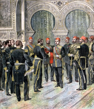 Return of the Grand Cordon of the Legion of Honour to the New Khedive of Egypt by Henri Meyer