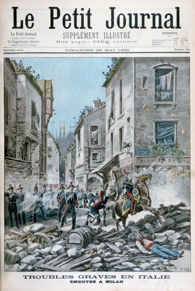 Serious Disorders and Rioting in Milan, Italy, 1898 by Henri Meyer