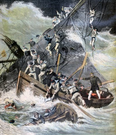 Shipwreck of the La Bourdonnais, Sainte Marie, Madagascar, 1893 by Henri Meyer