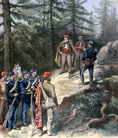 The Corsican Bandit, Jacques Bellacoscia, Surrendering to the Police, 1892 by Henri Meyer