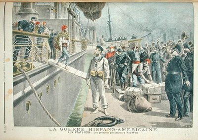 The First Prisoners at Key West during the Spanish American War, from Le Petit Journal, 8th May 1898 by Henri Meyer