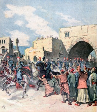 The French consul arrives in Bethlehem during Christmas festivities, 1892 by Henri Meyer