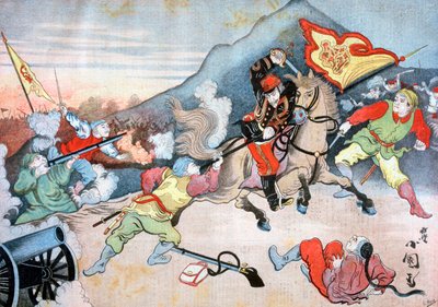The Taking of the Chinese Flag by a Japanese Officer by Henri Meyer