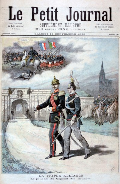 The Triple Alliance, Germany, Austria-Hungary, and Italy, 1894 by Henri Meyer