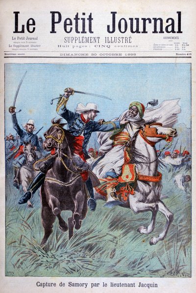 The capture of Toure Samory by Lieutenant Jacquin near Guelemou by Henri Meyer