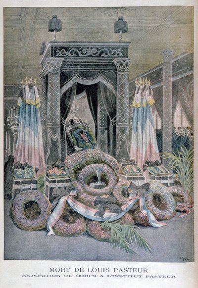 The death of Louis Pasteur, French chemist, 1895 by Henri Meyer