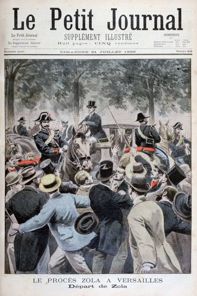 The Departure of Émile Zola from Versailles by Henri Meyer