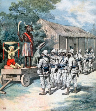 The Idol of War, Kana, Dahomey, Africa, 1892 by Henri Meyer
