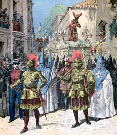 The Procession of the Good Friday, Holy Week, Seville by Henri Meyer