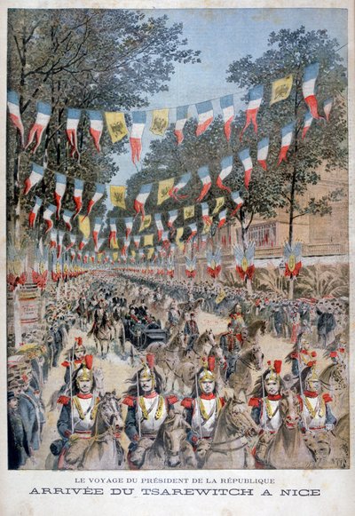 Tsar Nicholas II of Russia and President Felix Faure of France Arrive in Nice, 1896 by Henri Meyer