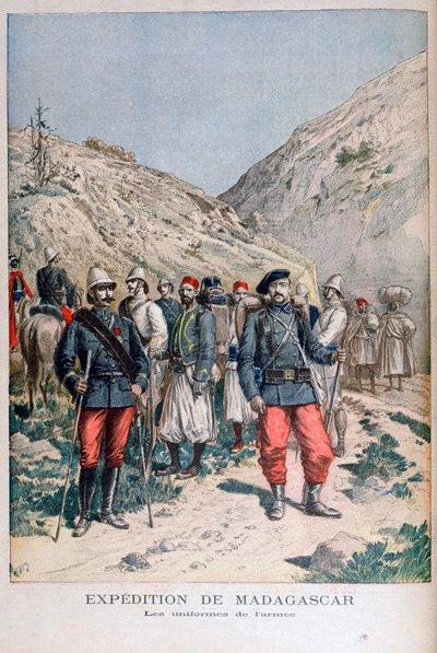 Uniforms of the French Expeditionary Force in Madagascar by Henri Meyer
