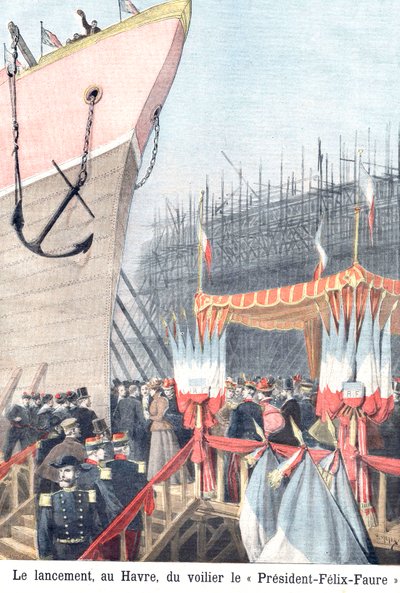 Unveiling of the sailing boat Felix Faure, Le Havre by Henri Meyer