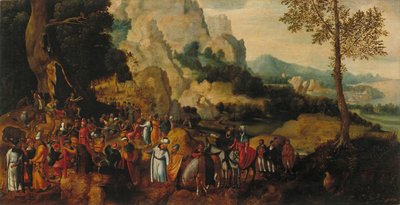 Landscape with Saint John the Baptist Preaching by Henri Patinier de