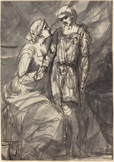 Two Figures in Classical Dress by Henri Pierre Danloux