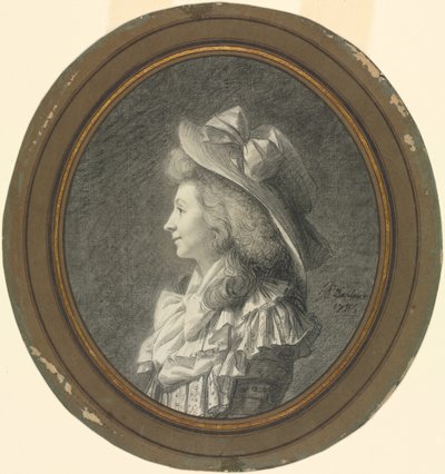 Woman in Profile, Turned to the Left by Henri Pierre Danloux
