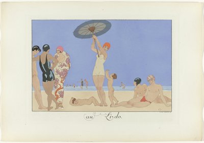 At the Lido (series title: Le Bonheur du Jour ou Les Graces à la Mode) by Henri Reidel
