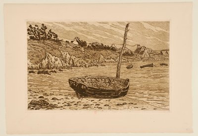 Boat by the Water, Loguivy? by Henri Rivière