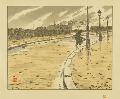 From Rue Lamark [The Thirty-Six Views of the Eiffel Tower] by Henri Rivière