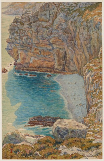 Cliffs of Port Haor. Morgat by Henri Rivière