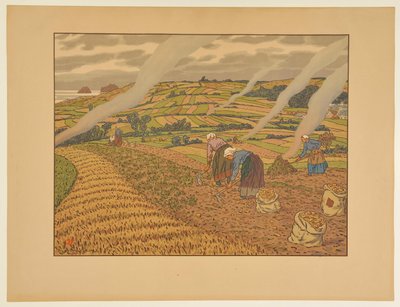 [Work in the Fields] by Henri Rivière