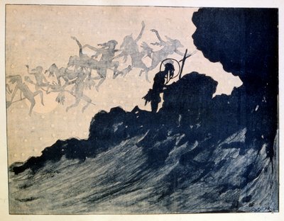 The Temptation of St Anthony, 1887, by Henri Rivière by Henri Rivière