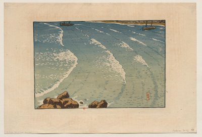 Rising Tide, Beach of La Garde-Guérin (Saint-Briac) by Henri Rivière