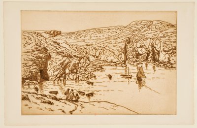Sailboat in a Cove by Henri Rivière