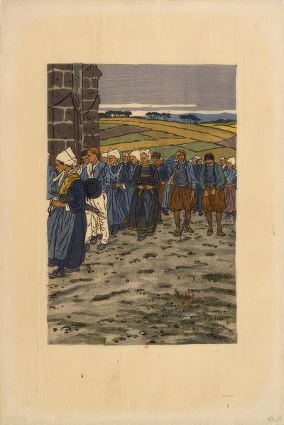 The Pardon of Sainte-Anne-la-Palud by Henri Rivière