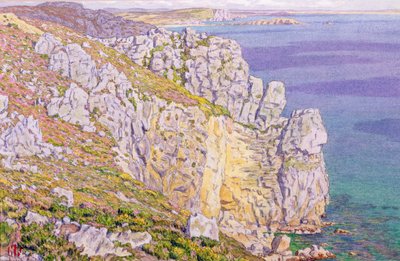 Morgat, Cliffs at Port Haor by Henri Rivière