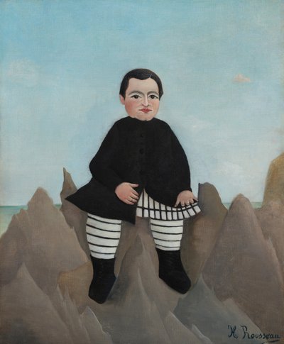 Boy on the Rocks by Henri Rousseau