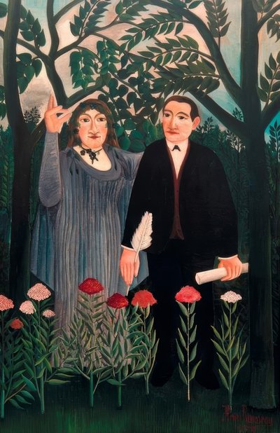 The Muse Inspiring the Poet by Henri Rousseau