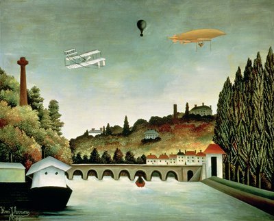View of the Bridge at Sevres and the Hills at Clamart, St. Cloud and Bellevue by Henri Rousseau