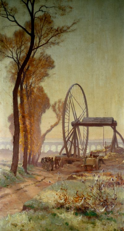 Old Quarries at Arcueil by Henri Saintin