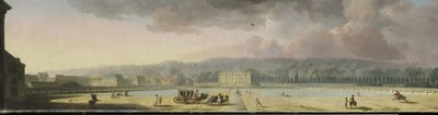 View of a Palace in a Hilly Landscape by Henri Sallembier
