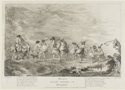 Recruits Going to Join the Regiment by Henri Simon Thomassin