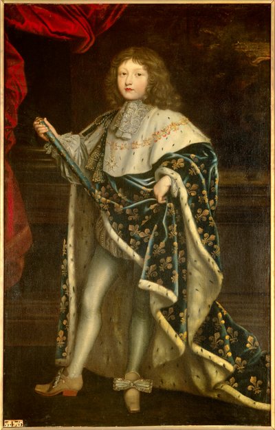Portrait of Louis XIV child in sacred costume by Henri Testelin