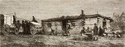 Transcontinental Stagecoach Station in the Utah Desert, from 