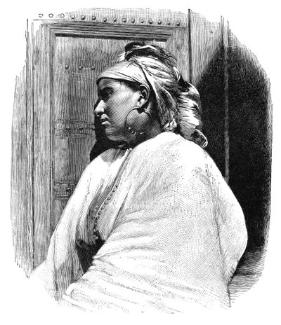 An Arab woman from Tangier, Morocco, 1895 by Henri Thiriat