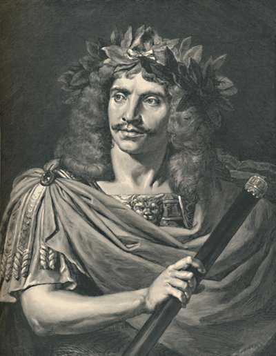 Molière as Julius Caesar in the Tragedy of Pompée, 1886 by Henri Thiriat