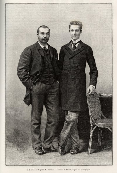 Portraits of explorers Gabriel Bonvalot and Prince Henri d