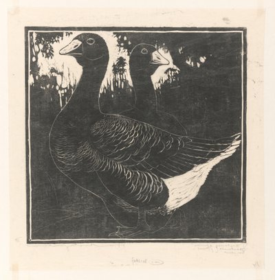 Toulouse Geese by Henri Verstijnen (signed by artist)