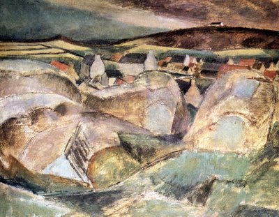 Village among the Rocks by Henri Victor Gabriel Le Fauconnier