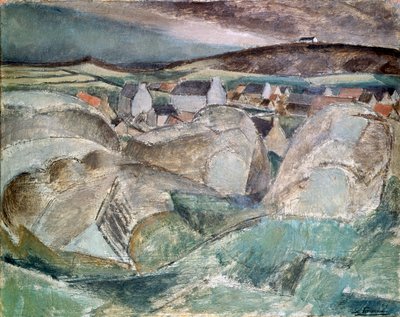 Village among the Rocks by Henri Victor Gabriel Le Fauconnier