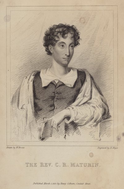 Charles Robert Maturin, Irish Protestant Clergyman; Novelist and Dramatist by Henri after Meyer